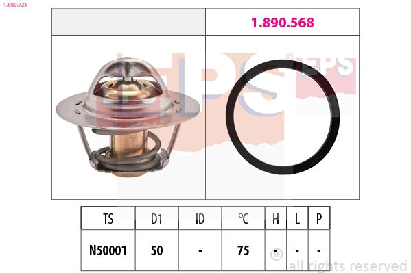 EPS 1.880.721 Termostatas, aušinimo skystis