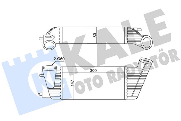 KALE CITROEN інтеркулер C8,Jumpy,Fiat Scudo,Ulysse,Lancia,Peugeot 807 2.0HDI 06-