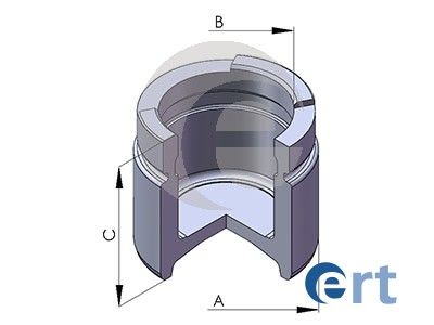 Поршень, гальмівний супорт, Ert 150847-C