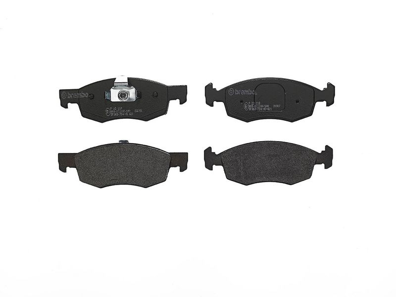 комплект спирачно феродо, дискови спирачки BREMBO