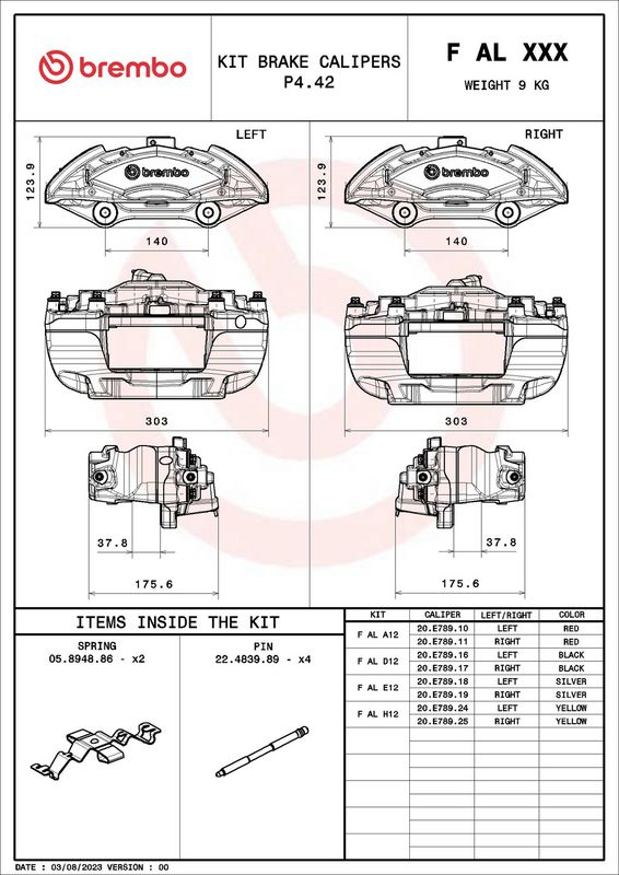 BREMBO FALD12 Brake Caliper