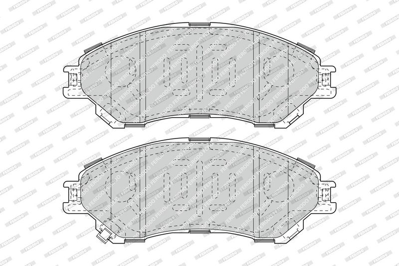 Set placute frana,frana disc FDB4884 FERODO