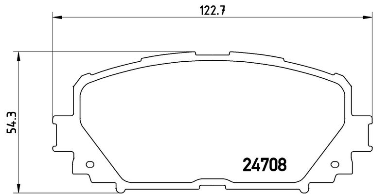 Piduriklotsi komplekt, ketaspidur, BREMBO P 83 101