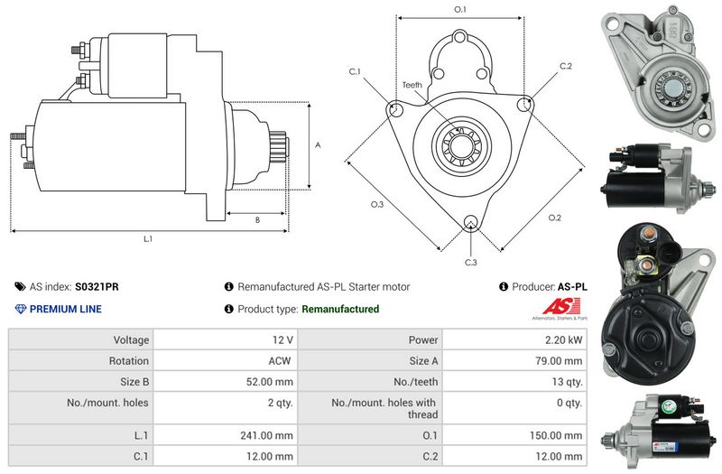 AS-PL S0321PR Starter