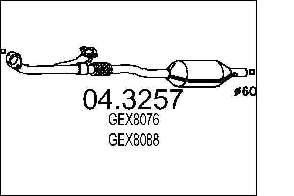 MTS katalizátor 04.3257