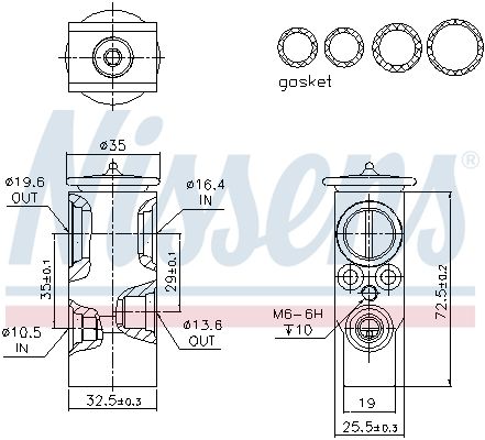 NISSENS 999394 Expansion Valve, air conditioning