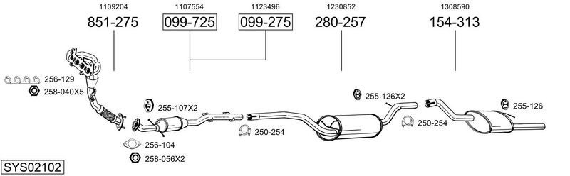 Sistema de gases de escape