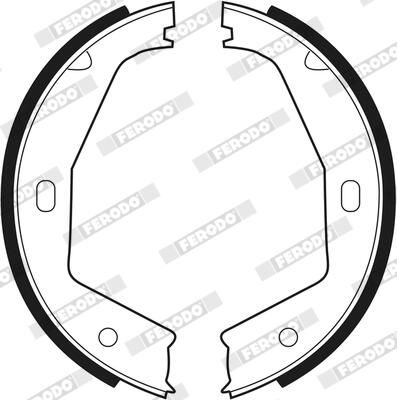FERODO FSB292 Brake Shoe Set, parking brake
