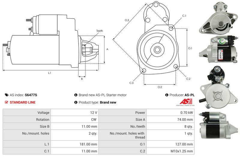 This part match OEM code: 28100-23040