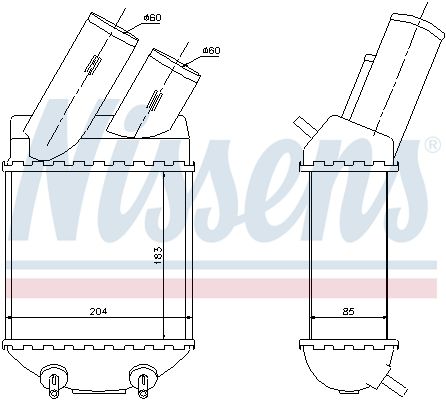 NISSENS 96855 Charge Air Cooler