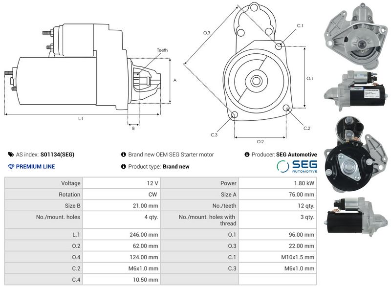 AS-PL S01134(SEG) Starter