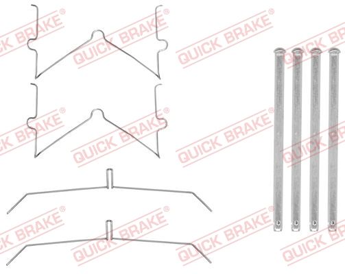 Комплект приладдя, накладка дискового гальма, Quick Brake 109-0003