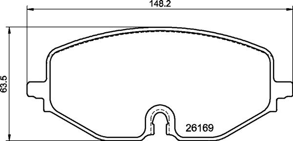 Колодки гальмівні (передні) BREMBO