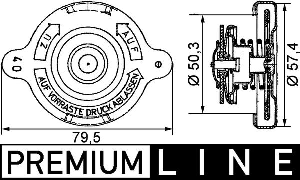 MAHLE Radiateurdop CRB 13 000P