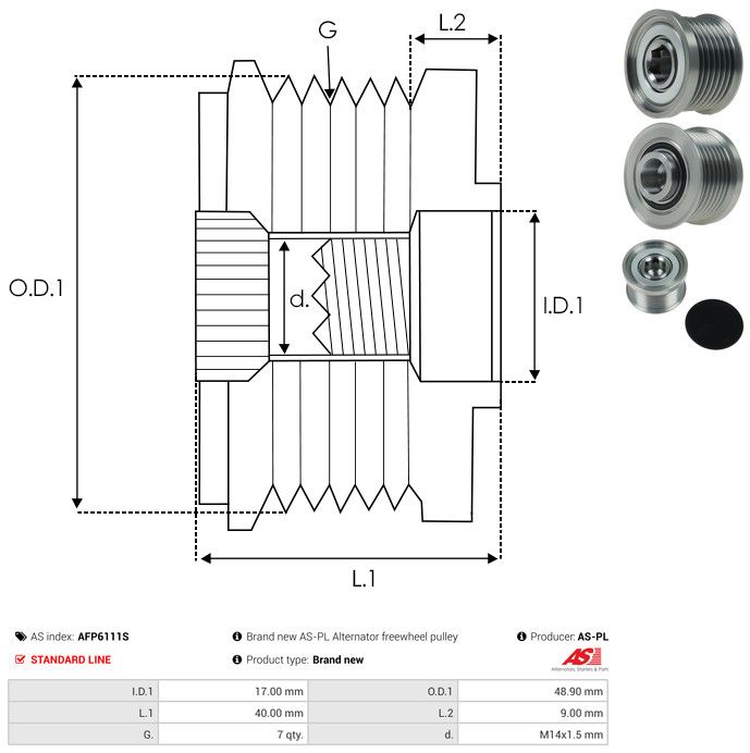 Generaatori vabakäik, AS-PL AFP6111S