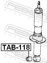 FEBEST TAB-118 Spacer Bush, shock absorber