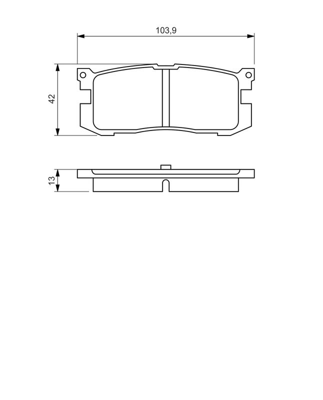 BOSCH 0986461138 Brake Pad Set, disc brake