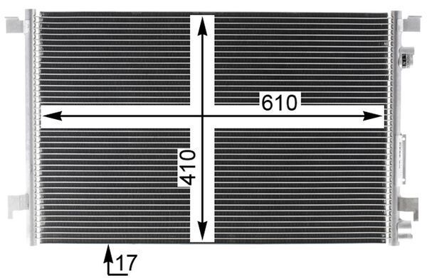 MAHLE AC 294 000P Condenser, air conditioning