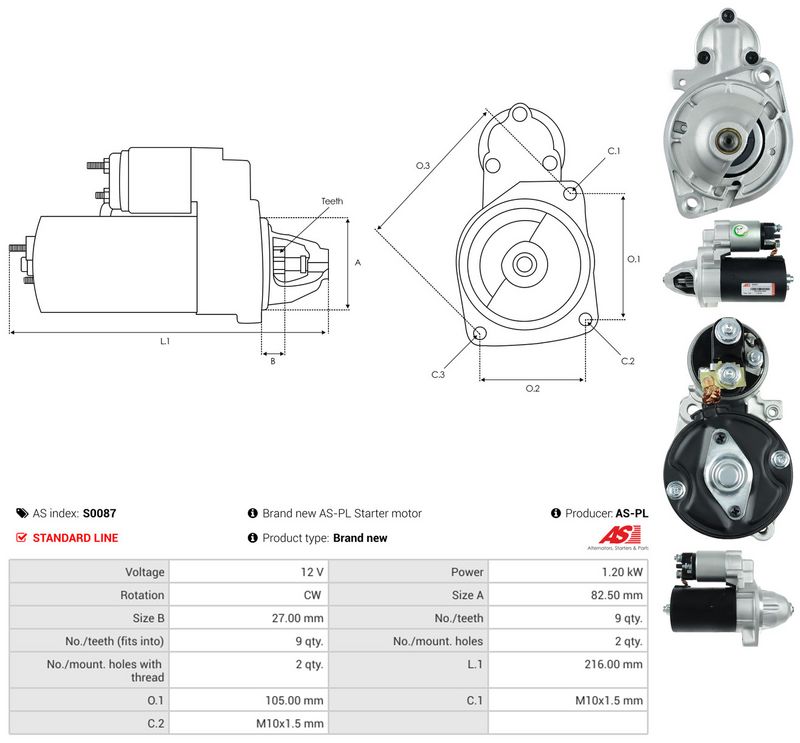 Starter, AS-PL S0087