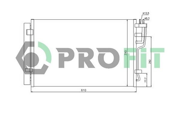 Конденсатор, система кондиціонування повітря, Profit 1308C1