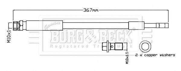 BORG & BECK fékcső BBH8805