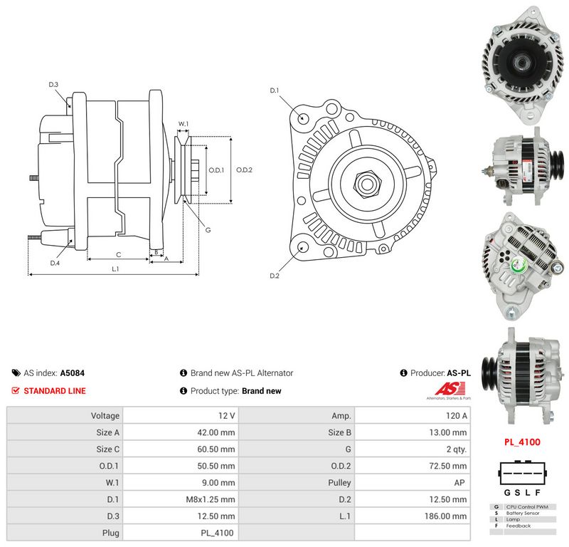 Generaator, AS-PL A5084