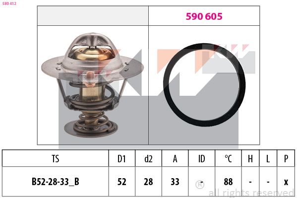 Термостат, охолоджувальна рідина, Kw 580412