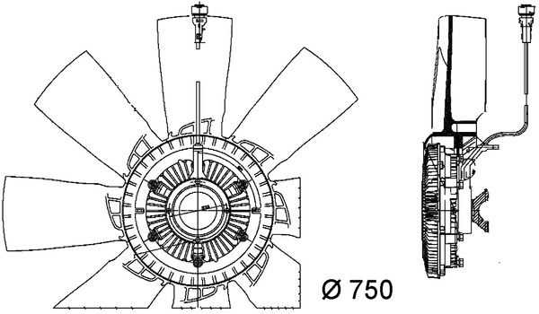 MAHLE CFF 457 000P Fan, engine cooling