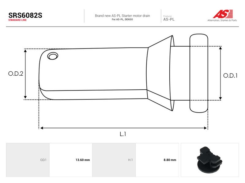 Remondikomplekt, Starter, AS-PL SRS6082S