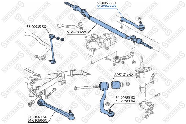 STELLOX 51-00699-SX Tie Rod End