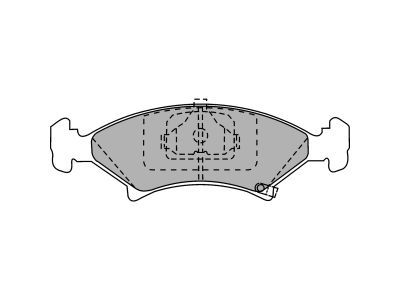 DELPHI LP912 Brake Pad Set, disc brake