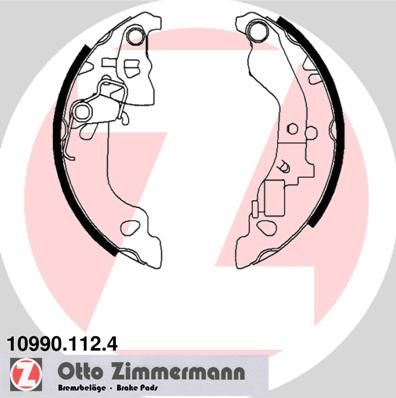 Комплект гальмівних колодок, Zimmermann 10990.112.4