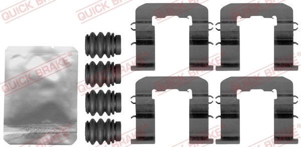 Комплект приладдя, накладка дискового гальма, Quick Brake 109-1893