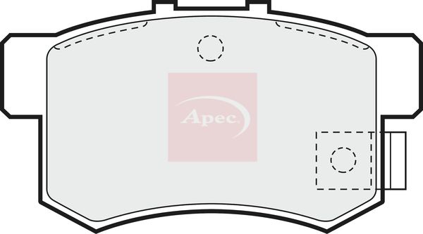 APEC Brake Pad Set, disc brake PAD680