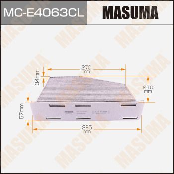 Фільтр, повітря у салоні, Masuma MCE4063CL