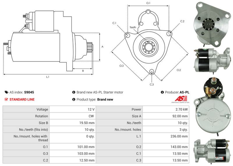 AS-PL S9045 Starter