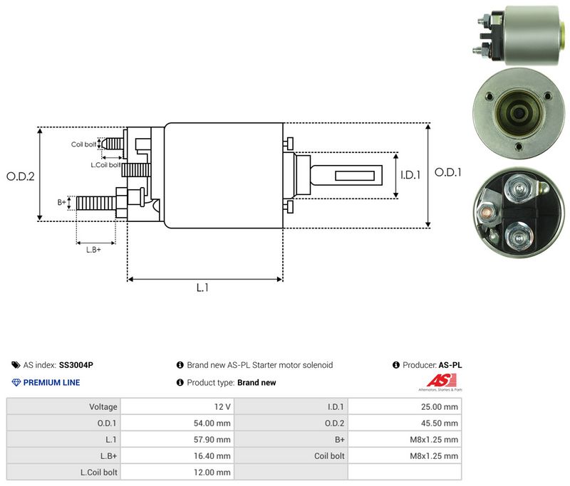 Magnetlülitus, starter, AS-PL SS3004P