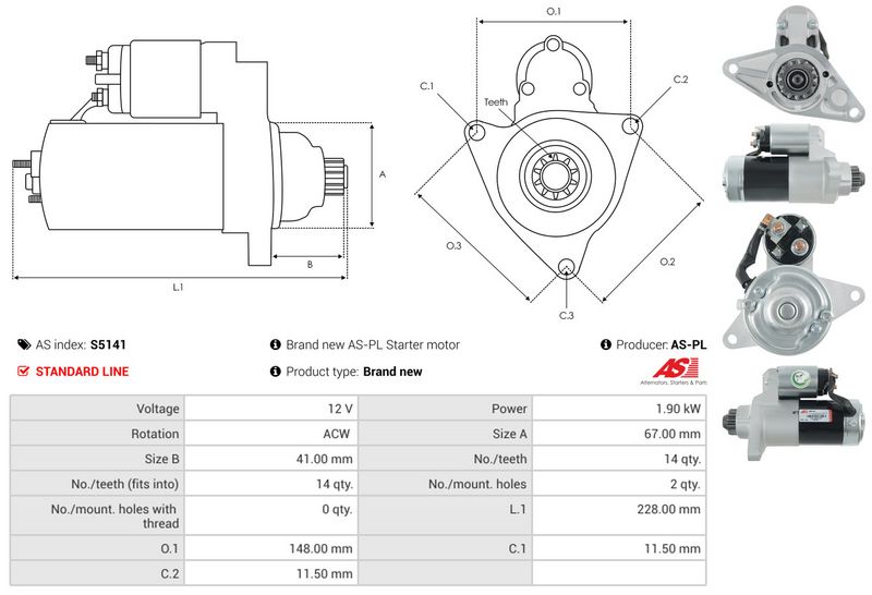 AS-PL S5141 Starter
